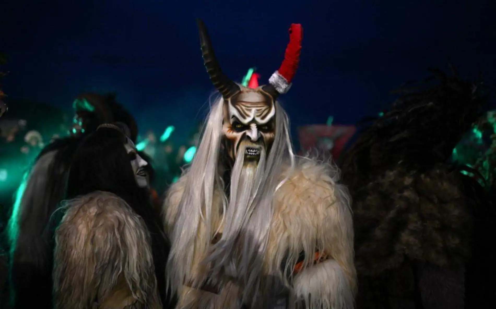 Krampus, también conocido por muchos como el diablo de la Navidad AFP